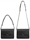 Trunk Medium Calfskin Shoulder Bag Black - MARNI - BALAAN 8