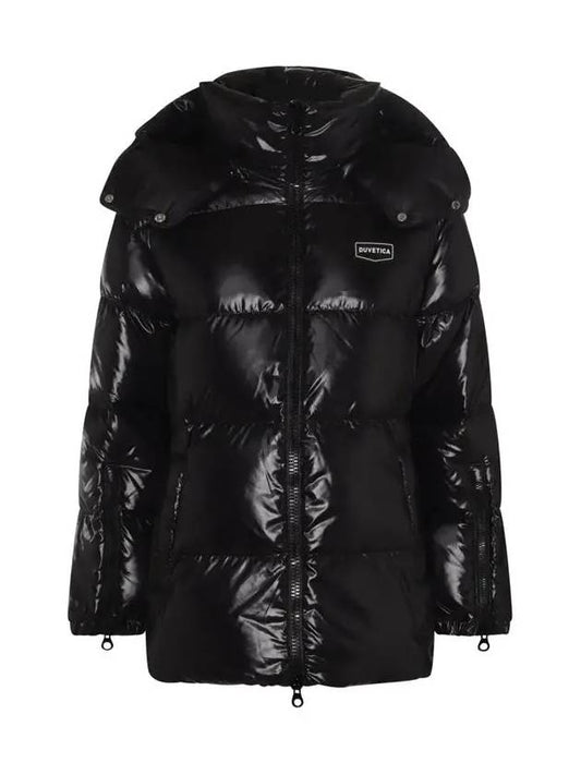 Women s Duck Down Padded Jacket Aloro Belted Heavy VDDJ96036 BKS - DUVETICA - BALAAN 2