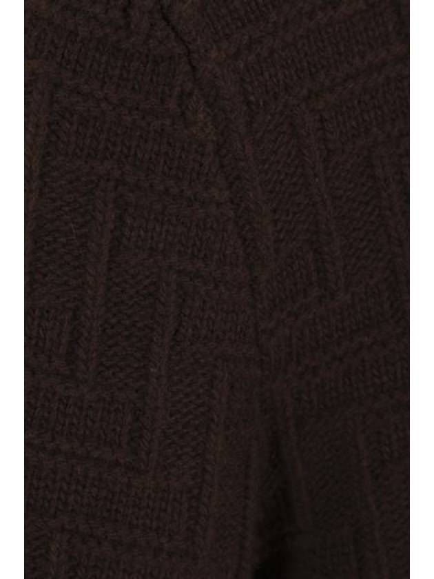 Wool Cashmere Turtleneck Cocoa Brown - PRADA - BALAAN 6