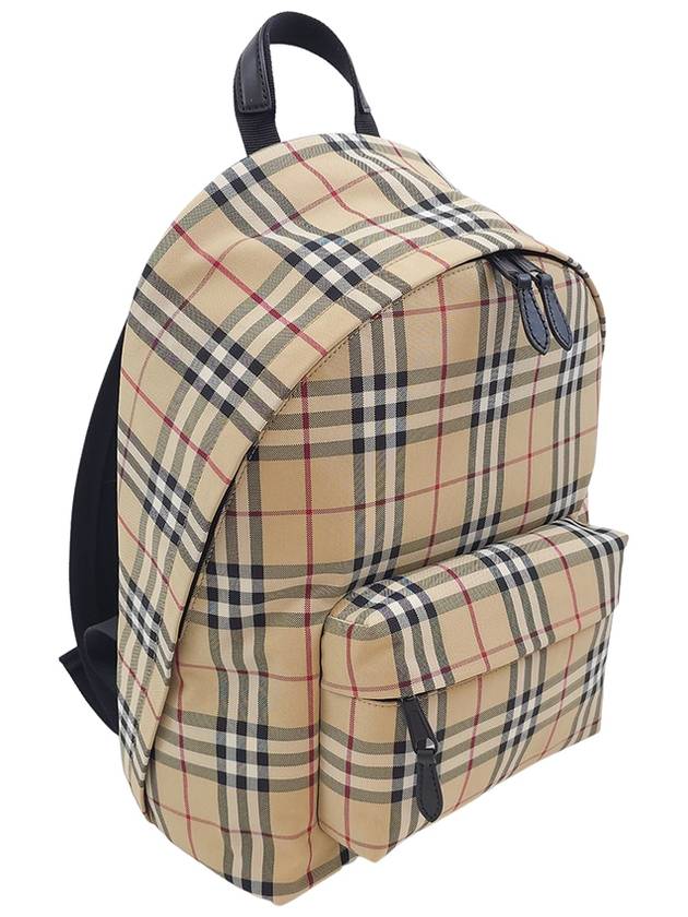 Vintage Check Motif Nylon Backpack Beige - BURBERRY - BALAAN 4