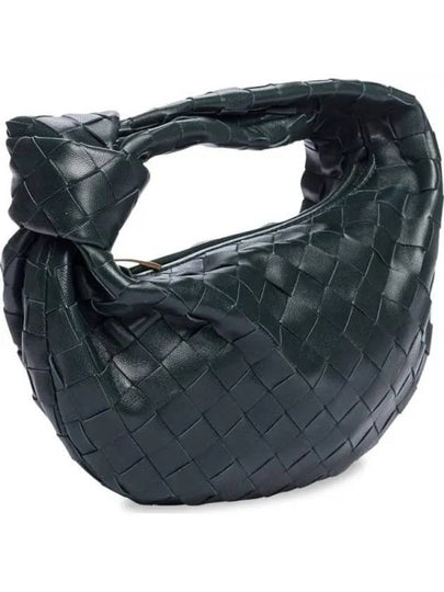 Teen Jodie Intrecciato Leather Tote Bag Black - BOTTEGA VENETA - BALAAN 2