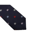 Pegasus Logo Silk Tie Navy - ETRO - BALAAN 6