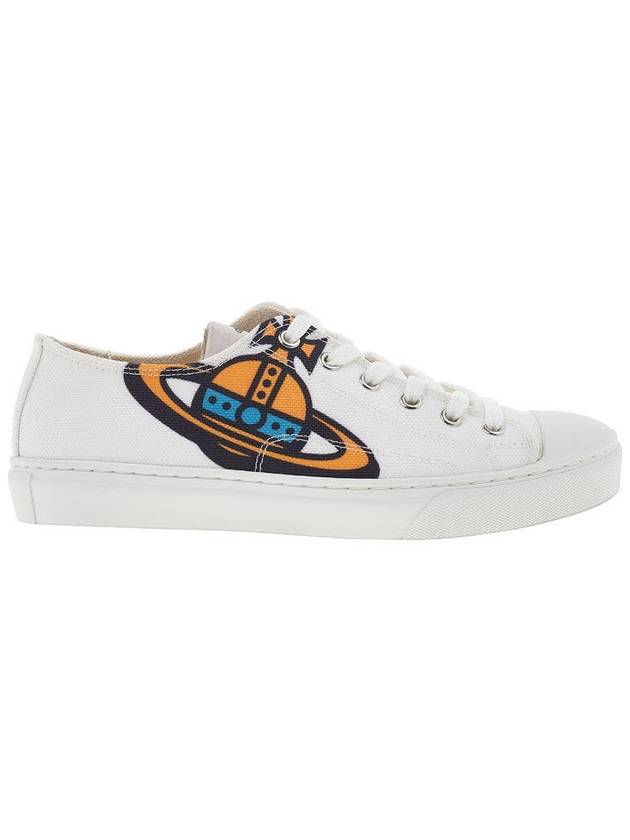 Plimsoll Low Top Sneakers White - VIVIENNE WESTWOOD - BALAAN 3