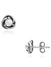 June Birthstone Eternity Stud Earrings White Silver - PANDORA - BALAAN 6