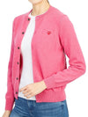 Play Women's Small Red Wappen Cardigan P1 N079 4 Pink - COMME DES GARCONS PLAY - BALAAN 7