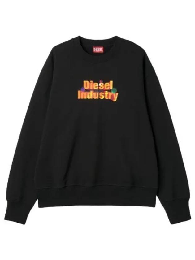 Max sweatshirt black t shirt - DIESEL - BALAAN 1