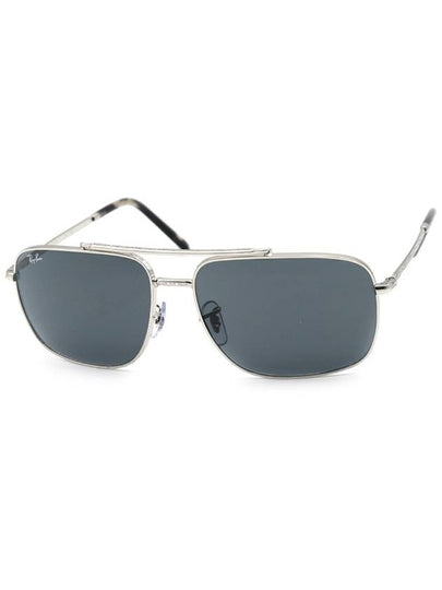 Eyewear Tinted Lens Double Bridge Square Sunglasses Blue - RAY-BAN - BALAAN 2