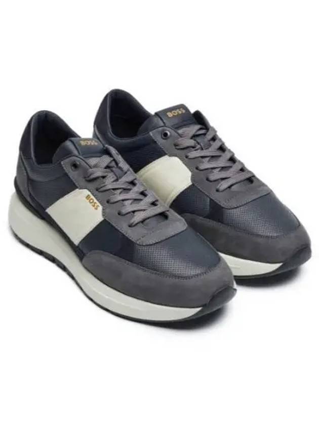 Jace Run Low-Top Sneakers Navy - HUGO BOSS - BALAAN 2