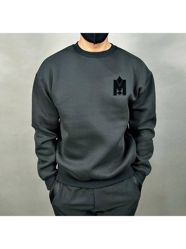 Max Crew Neck Double Face Jersey Sweatshirt Black - MACKAGE - BALAAN 3