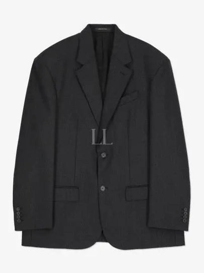 Pinstripe Wool Blazer Jacket Black - BALENCIAGA - BALAAN 2