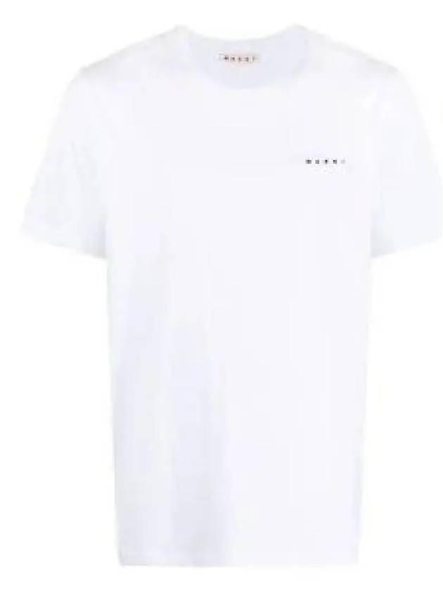 Logo Cotton Short Sleeve T-Shirt White - MARNI - BALAAN 2