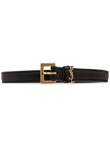 Cassandre extra thin belt 7884261HZ0W_1000 - SAINT LAURENT - BALAAN 1