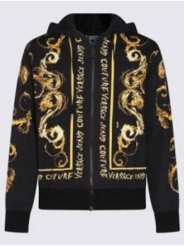 Couture Logo Printed Hooded Sweatshirt 77GAI3ZC FS164 G89 Zip up 1346346 - VERSACE - BALAAN 1