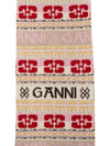 Women's Graphic Logo Wool Muffler - GANNI - BALAAN 8