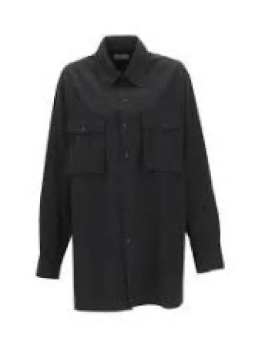 Chest Pocket Military Touch Long Sleeve Shirt Black - LEMAIRE - BALAAN 2