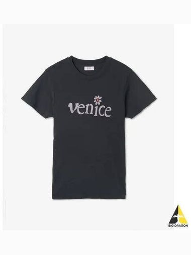 Venice logo short sleeve t shirt black 06T012BLACK - ERL - BALAAN 1