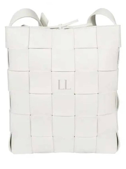 Intrecciato Cassette Cross Bag White - BOTTEGA VENETA - BALAAN 2