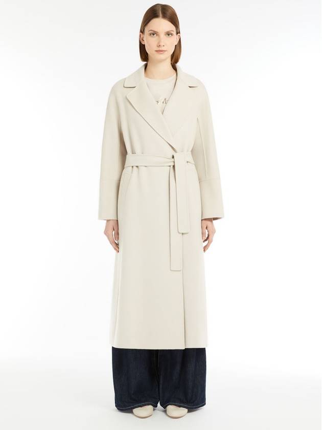 Elisa long wool robe single coat natural - S MAX MARA - BALAAN 4