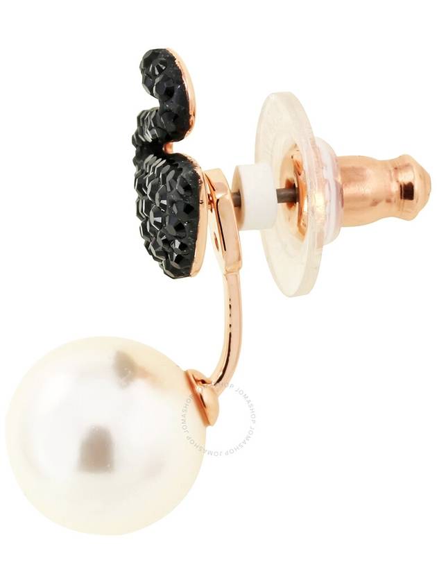 Iconic Swan Pearl Earrings Black - SWAROVSKI - BALAAN 3