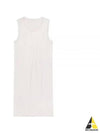 Crushed Satin Tank Mini Dress White - HELMUT LANG - BALAAN 2