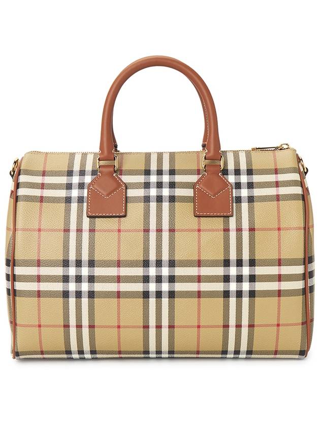 Check Pattern Bowling Bag Beige - BURBERRY - BALAAN 4