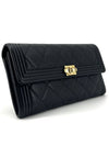 Boy Lambskin Flap Long Wallet - CHANEL - BALAAN 4