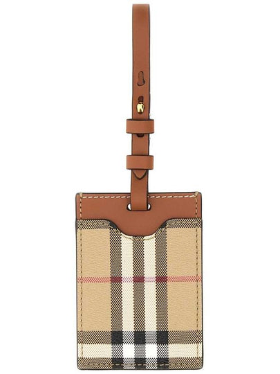 Check Luggage Tag Beige - BURBERRY - BALAAN 2