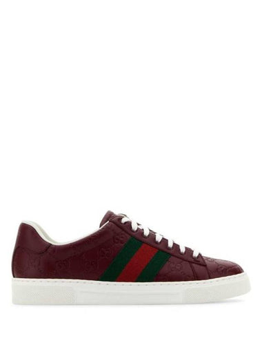 Ace Web low top sneakers red - GUCCI - BALAAN 1