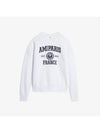 Logo Print Sweatshirt White - AMI - BALAAN 3