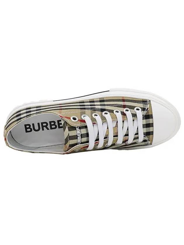 Vintage Check Cotton Sneakers Archive Beige - BURBERRY - BALAAN 4