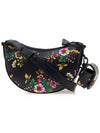 Women's Pop Bouquet Shoulder Bag Black - KENZO - BALAAN 4