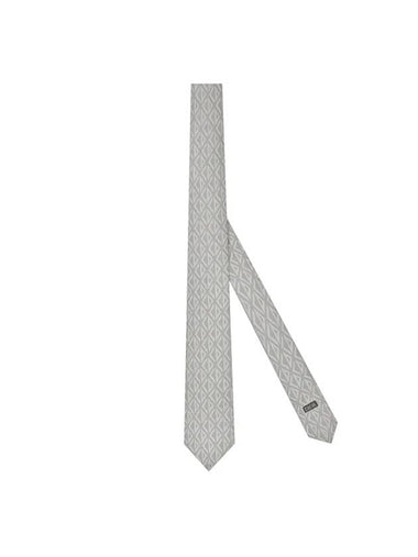 Men's CD Diamond Silk Tie Grey - DIOR - BALAAN 1