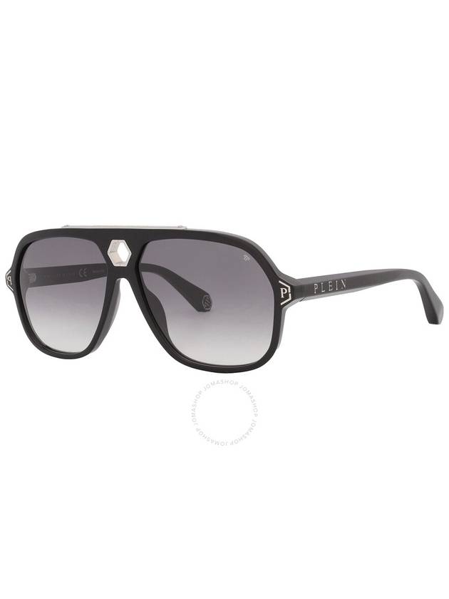 Philipp Plein Grey Gradient Navigator Men's Sunglasses SPP004M 0700 61 - PHILIPP PLEIN - BALAAN 2