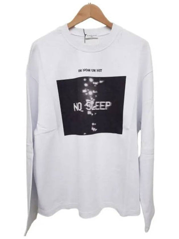 NUS19224 001 NO SLEEP Sweatshirt White - IH NOM UH NIT - BALAAN 1