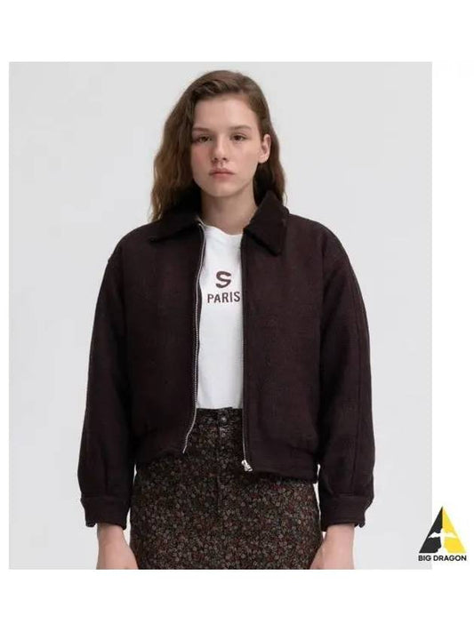 BLOUSON JACKET BROWN - BENSIMON - BALAAN 1