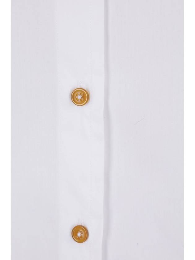 Deconstructed Button-Up Long Sleeve Shirt White - VIVIENNE WESTWOOD - BALAAN 5