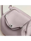 Lindy Mini Bag 19 Clemence Palladium Hardware Mauve Washable W Engraved H079086CK09 - HERMES - BALAAN 3