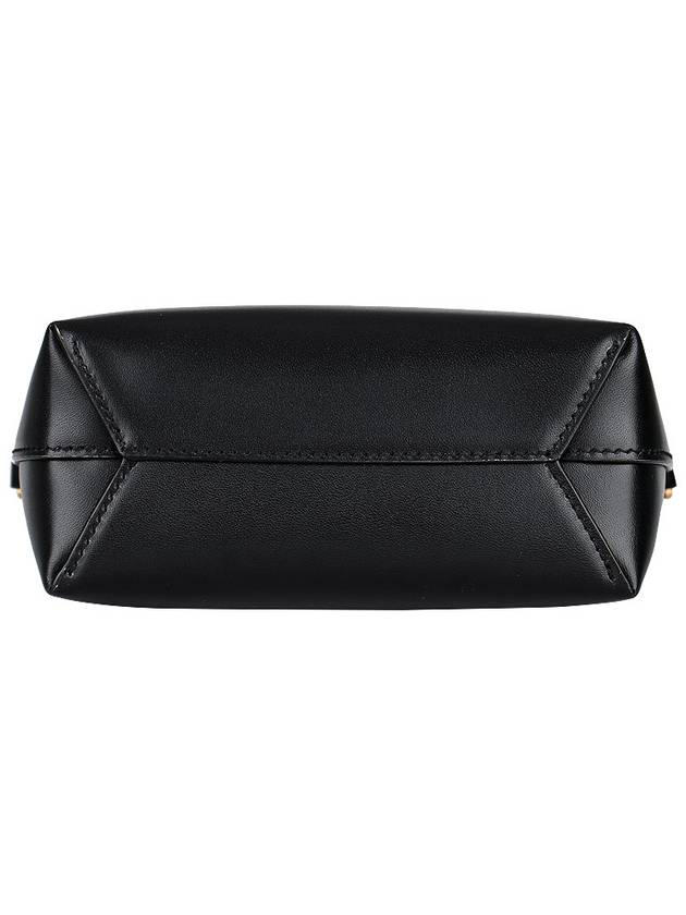 Toy Small Leather Shopping Box Tote Bag Black - SAINT LAURENT - BALAAN 7