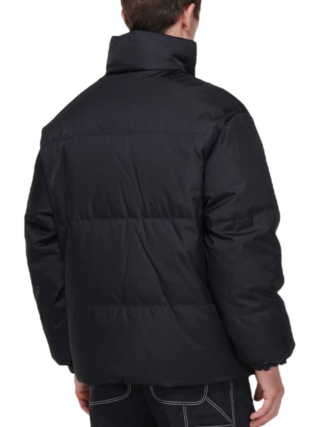 Medium-Length Re-Nylon Reversible Down Padded Jacket Black - PRADA - BALAAN 8