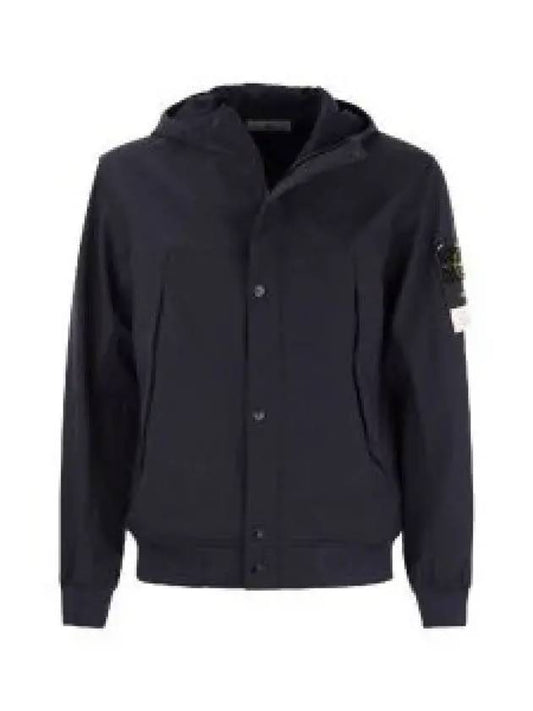 Light Soft Shell R E Dye Technology In Recycled Polyester Hooded Jacket Black - STONE ISLAND - BALAAN 2