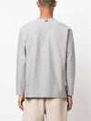 RWB Striped Cotton Long Sleeve T-Shirt Grey - THOM BROWNE - BALAAN 3