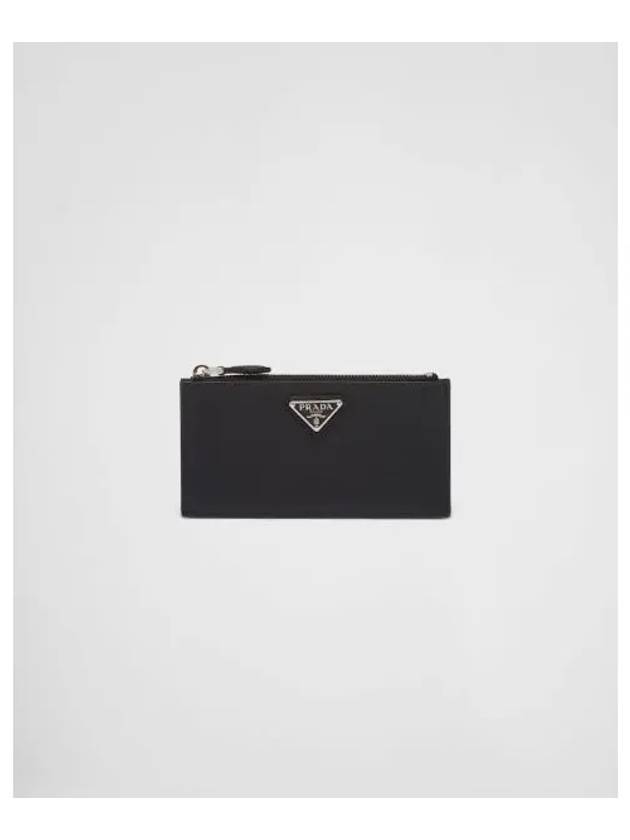 Saffiano Leather Card Wallet Black - PRADA - BALAAN 2