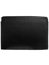 Document Leather Large Clutch Bag Black - CELINE - BALAAN 4