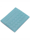 Intrecciato Weaving Card Wallet Blue - BOTTEGA VENETA - BALAAN 6