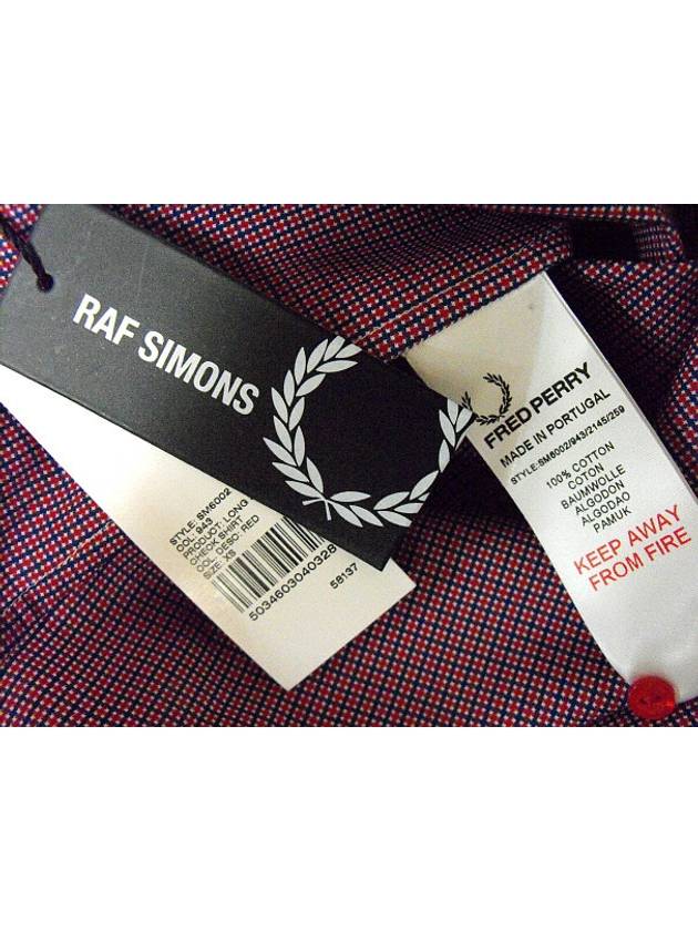 x Fred perry minimal collar check shirt - RAF SIMONS - BALAAN 5