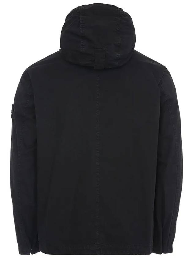 Wappen Old Effect Hooded Jacket Black - STONE ISLAND - BALAAN 3