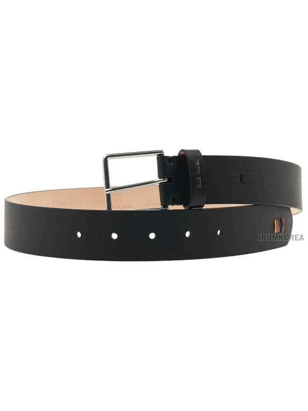 Men's Stitched Leather Belt Black - PAUL SMITH - BALAAN 11