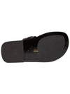 La Medusa Leather Flip Flops Black - VERSACE - BALAAN 6