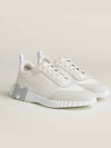 Bouncing Sneakers Mesh Suede Goatskin Blanc Blanc - HERMES - BALAAN 3