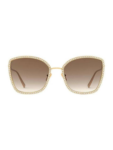 Eyewear LV Link One Pearly Butterfly Sunglasses Gold - LOUIS VUITTON - BALAAN 1